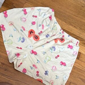 Fruit Print Women's Athletic Shorts